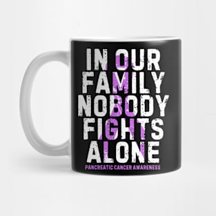 In Our Family Nobody Fight Alone Pancreatic Cancer Awareness Mug